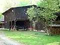 Old shed for agricultural implements