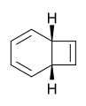 Bicyclo[4.2.0]octa-2,4,7-triene. Tautomer with COT by thermal 6e process or photochemical 4e process