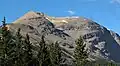 Northeast aspect of Big Bend Peak seen from the Icefields Parkway