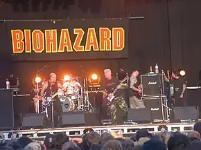 Biohazard at the Dour Festival, 2003