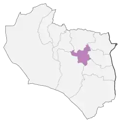 Location of Birjand County in South Khorasan province