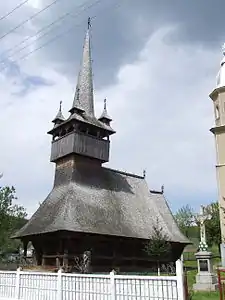 Wooden in church in Corund