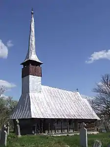 Wooden church in Răstolţu Deşert