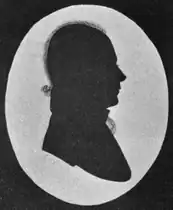 Silhouette portrait of Catholic priest John Cheverus, of the Holy Cross Church, Boston, 19th century