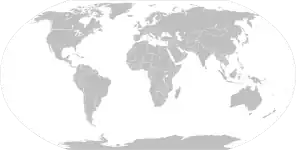 National boundaries in 1985, during the Cold War