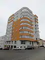 Renovated block of flats on Victory street