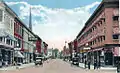 Bloom Brothers Chambersburg #3, 74-76 South Main Street, 1913–39, second store from right (Postcard image)