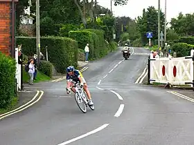 The intermediate sprint at Blue Anchor, led by Borut Božič