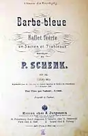 Frontispiece for the piano reduction of Schenk's score as issued by the music publisher P. Jurgenson.