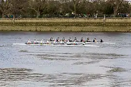 Women's Reserve race from the Putney Embankment