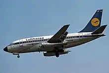 Lufthansa 737-100 in flight