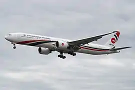 A Biman Bangladesh Airlines Boeing 777-300ER in 2013.