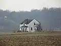 Abandoned flooded out house