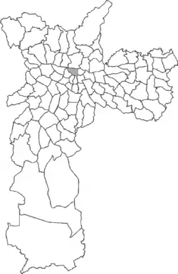 Location in the city of São Paulo