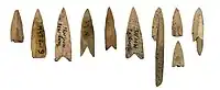 Bone arrowheads of Chandmani-Sagil culture, Western Mongolia