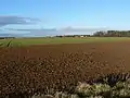 View looking north over the heathland that was RAF Coleby Grange, photographed from Boothby Graffoe