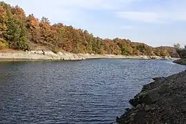 Bor lake in autumn.