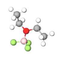 Boron Trifluoride Ball and Stick Model