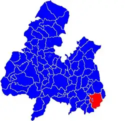 Location of Twomileborris within the civilparishes of north Tipperary, showingthe enclave of Ballymoreen