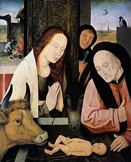 Hieronymus Bosch, Adoration of the Child, c.1568 or later