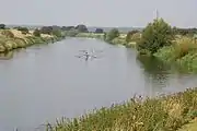 participants in the Boston Rowing Marathon near Stixwould