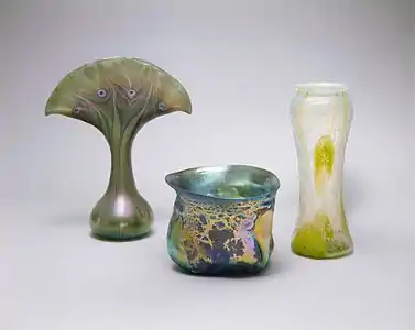 Favrile glass by Tiffany (1907) (Metropolitan Museum of Art, New York City)