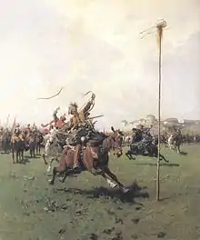 Lisowczycy (Archery), oil on canvas 1885, Kościuszko Foundation in New York