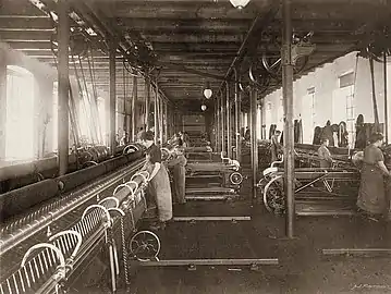 Brandt's Textile Factory in Odense, c. 1920