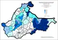 Share of Serbs in Brčko by settlements 1981