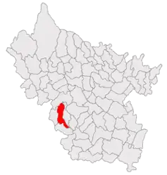 Location in Buzău County