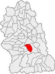 Location in Hunedoara County