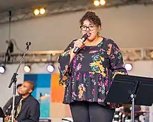 Brianna Thomas at the Richmond Folk Festival in 2018