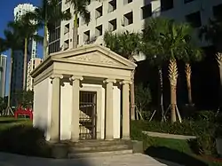 Brickell Mausoleum at Brickell Park, built in 1921