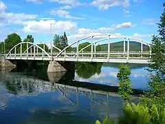 Bridge on E6 above Langvassåga just before it meets Ranelva