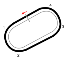 Map of the Bristol Motor Speedway