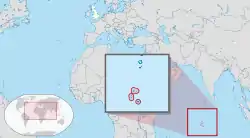 Location of British Indian Ocean Territory