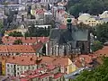 Aerial view from the Špilberk Castle