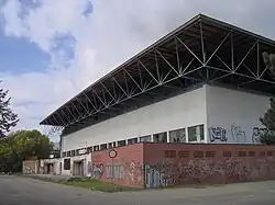 The old stadium behind Lužánky park