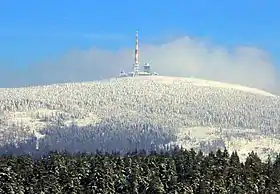 View from Torfhaus to the Brockengipfel