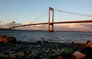 The Bronx–Whitestone Bridge as seen from Whitestone