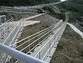 An accessible "boardwalk" ramp with landings for stopping to enjoy a panorama view. Harris Beach State Park, Brookings, Oregon.