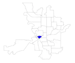 Location within the city of Spokane