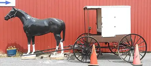 White topped buggy of the Nebraska Amish of Pennsylvania and Ohio