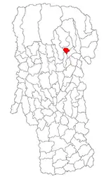 Location in Argeș County