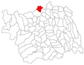 Location in Bacău County