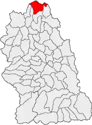 Location in Hunedoara County