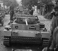 Panzer III tank equipped with the Minenabwurfvorrichtung