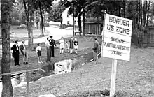 The Mödlareuth border in 1949