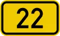 Bundesstraße 22 number.svg