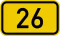 Bundesstraße 26 number.svg